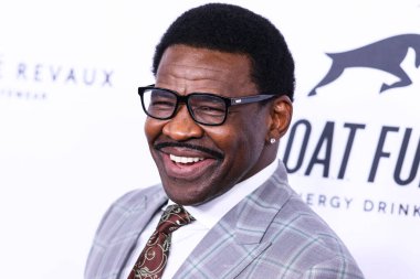 American sports commentator Michael Irvin arrives at the 22nd Annual Harold And Carole Pump Foundation Gala held at The Beverly Hilton Hotel on August 19, 2022 in Beverly Hills, Los Angeles, California, United States.