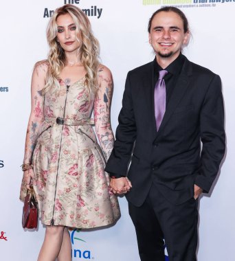 American model Paris Jackson and brother/American actor Prince Jackson arrive at the 22nd Annual Harold And Carole Pump Foundation Gala held at The Beverly Hilton Hotel on August 19, 2022 in Beverly Hills, Los Angeles, California, United States. 