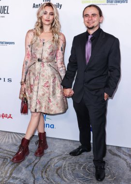 American model Paris Jackson and brother/American actor Prince Jackson arrive at the 22nd Annual Harold And Carole Pump Foundation Gala held at The Beverly Hilton Hotel on August 19, 2022 in Beverly Hills, Los Angeles, California, United States. 