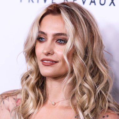 American model Paris Jackson arrives at the 22nd Annual Harold And Carole Pump Foundation Gala held at The Beverly Hilton Hotel on August 19, 2022 in Beverly Hills, Los Angeles, California, United States.