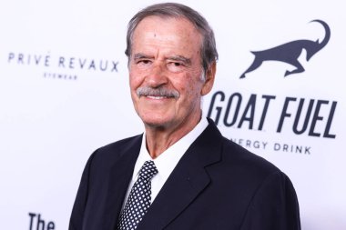 Former President of Mexico Vicente Fox Quesada arrives at the 22nd Annual Harold And Carole Pump Foundation Gala held at The Beverly Hilton Hotel on August 19, 2022 in Beverly Hills, Los Angeles, California, United States. 