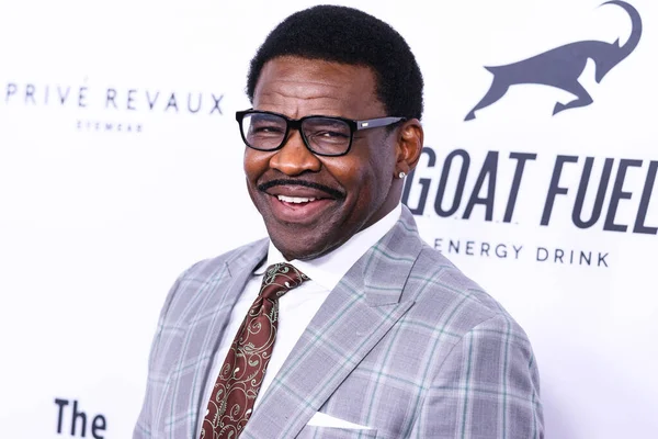 American sports commentator Michael Irvin arrives at the 22nd Annual Harold And Carole Pump Foundation Gala held at The Beverly Hilton Hotel on August 19, 2022 in Beverly Hills, Los Angeles, California, United States.
