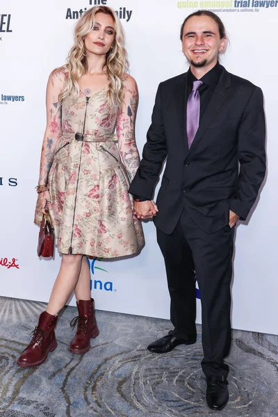 American model Paris Jackson and brother/American actor Prince Jackson arrive at the 22nd Annual Harold And Carole Pump Foundation Gala held at The Beverly Hilton Hotel on August 19, 2022 in Beverly Hills, Los Angeles, California, United States. 