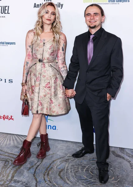 American model Paris Jackson and brother/American actor Prince Jackson arrive at the 22nd Annual Harold And Carole Pump Foundation Gala held at The Beverly Hilton Hotel on August 19, 2022 in Beverly Hills, Los Angeles, California, United States. 