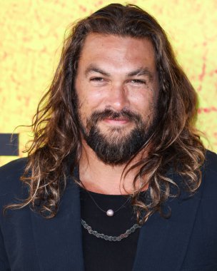 American actor Jason Momoa arrives at the Los Angeles Premiere Of Apple TV+'s Original Series 'See' Season 3 held at Directors Guild of America (DGA) Theater Complex on August 23, 2022 in Los Angeles, California, United States.