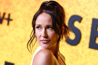 American actress Anna Camp arrives at the Los Angeles Premiere Of Apple TV+'s Original Series 'See' Season 3 held at Directors Guild of America (DGA) Theater Complex on August 23, 2022 in Los Angeles, California, United States.