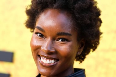 American model and actress Damaris Lewis arrives at the Los Angeles Premiere Of Apple TV+'s Original Series 'See' Season 3 held at Directors Guild of America (DGA) Theater Complex on August 23, 2022 in Los Angeles, California, United States.