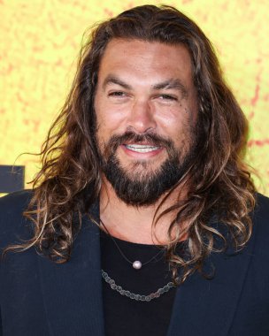 American actor Jason Momoa arrives at the Los Angeles Premiere Of Apple TV+'s Original Series 'See' Season 3 held at Directors Guild of America (DGA) Theater Complex on August 23, 2022 in Los Angeles, California, United States. 