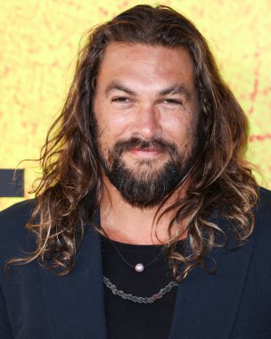 American actor Jason Momoa arrives at the Los Angeles Premiere Of Apple TV+'s Original Series 'See' Season 3 held at Directors Guild of America (DGA) Theater Complex on August 23, 2022 in Los Angeles, California, United States. 