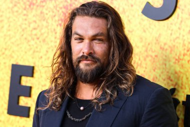 American actor Jason Momoa arrives at the Los Angeles Premiere Of Apple TV+'s Original Series 'See' Season 3 held at Directors Guild of America (DGA) Theater Complex on August 23, 2022 in Los Angeles, California, United States. 