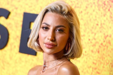 Saudi Arabian model Roz (Rawan Abdullah Abu Zaid) arrives at the Los Angeles Premiere Of Apple TV+'s Original Series 'See' Season 3 held at Directors Guild of America (DGA) Theater Complex on August 23, 2022 in Los Angeles, California, United States.