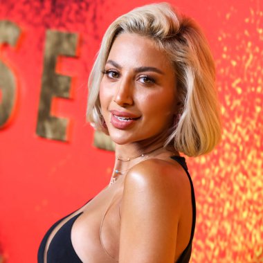 Saudi Arabian model Roz (Rawan Abdullah Abu Zaid) arrives at the Los Angeles Premiere Of Apple TV+'s Original Series 'See' Season 3 held at Directors Guild of America (DGA) Theater Complex on August 23, 2022 in Los Angeles, California, United States.