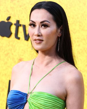 Canadian actress Olivia Cheng wearing Atelier Ndigo arrives at the Los Angeles Premiere Of Apple TV+'s Original Series 'See' Season 3 held at Directors Guild of America (DGA) Theater Complex on August 23, 2022 in Los Angeles, California, USA