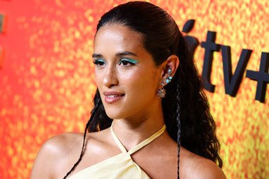 American actress Yadira Guevara-Prip arrives at the Los Angeles Premiere Of Apple TV+'s Original Series 'See' Season 3 held at Directors Guild of America (DGA) Theater Complex on August 23, 2022 in Los Angeles, California, United States.