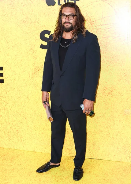 American Actor Jason Momoa Arrives Los Angeles Premiere Apple Original — Stockfoto