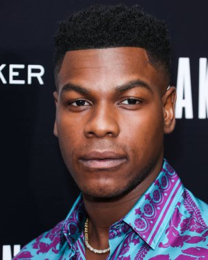 British actor John Boyega arrives at the Los Angeles Special Screening Of Bleecker Street Media's 'Breaking' held at The London Hotel West Hollywood at Beverly Hills on August 24, 2022 in West Hollywood, Los Angeles, California, United States. 