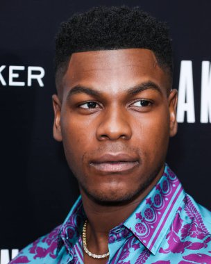British actor John Boyega arrives at the Los Angeles Special Screening Of Bleecker Street Media's 'Breaking' held at The London Hotel West Hollywood at Beverly Hills on August 24, 2022 in West Hollywood, Los Angeles, California, United States. 