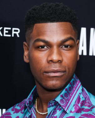 British actor John Boyega arrives at the Los Angeles Special Screening Of Bleecker Street Media's 'Breaking' held at The London Hotel West Hollywood at Beverly Hills on August 24, 2022 in West Hollywood, Los Angeles, California, United States. 