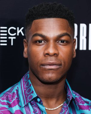 British actor John Boyega arrives at the Los Angeles Special Screening Of Bleecker Street Media's 'Breaking' held at The London Hotel West Hollywood at Beverly Hills on August 24, 2022 in West Hollywood, Los Angeles, California, United States. 