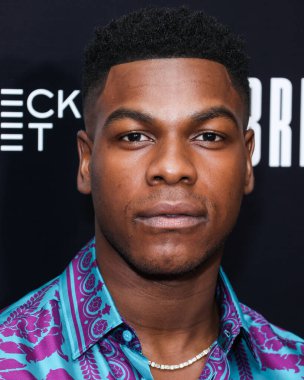 British actor John Boyega arrives at the Los Angeles Special Screening Of Bleecker Street Media's 'Breaking' held at The London Hotel West Hollywood at Beverly Hills on August 24, 2022 in West Hollywood, Los Angeles, California, United States. 