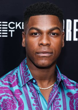 British actor John Boyega arrives at the Los Angeles Special Screening Of Bleecker Street Media's 'Breaking' held at The London Hotel West Hollywood at Beverly Hills on August 24, 2022 in West Hollywood, Los Angeles, California, United States. 