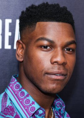 British actor John Boyega arrives at the Los Angeles Special Screening Of Bleecker Street Media's 'Breaking' held at The London Hotel West Hollywood at Beverly Hills on August 24, 2022 in West Hollywood, Los Angeles, California, United States. 