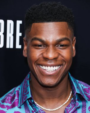 British actor John Boyega arrives at the Los Angeles Special Screening Of Bleecker Street Media's 'Breaking' held at The London Hotel West Hollywood at Beverly Hills on August 24, 2022 in West Hollywood, Los Angeles, California, United States. 