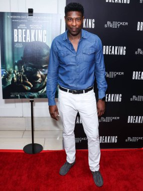 American actor Keith Ewell arrives at the Los Angeles Special Screening Of Bleecker Street Media's 'Breaking' held at The London Hotel West Hollywood at Beverly Hills on August 24, 2022 in West Hollywood, Los Angeles, California, United States. 
