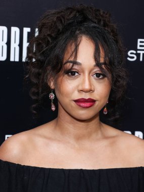 American actress Maya Jenkins arrives at the Los Angeles Special Screening Of Bleecker Street Media's 'Breaking' held at The London Hotel West Hollywood at Beverly Hills on August 24, 2022 in West Hollywood, Los Angeles, California, United States.