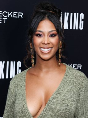 American actress Skye Townsend arrives at the Los Angeles Special Screening Of Bleecker Street Media's 'Breaking' held at The London Hotel West Hollywood at Beverly Hills on August 24, 2022 in West Hollywood, Los Angeles, California, United States. (