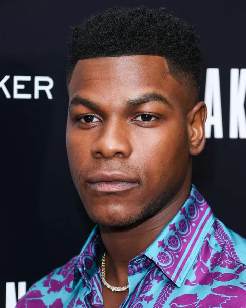 British actor John Boyega arrives at the Los Angeles Special Screening Of Bleecker Street Media's 'Breaking' held at The London Hotel West Hollywood at Beverly Hills on August 24, 2022 in West Hollywood, Los Angeles, California, United States. 