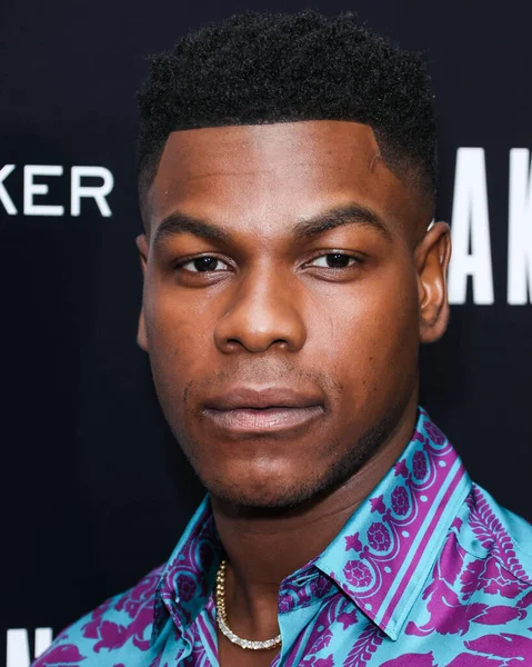 British actor John Boyega arrives at the Los Angeles Special Screening Of Bleecker Street Media's 'Breaking' held at The London Hotel West Hollywood at Beverly Hills on August 24, 2022 in West Hollywood, Los Angeles, California, United States. 