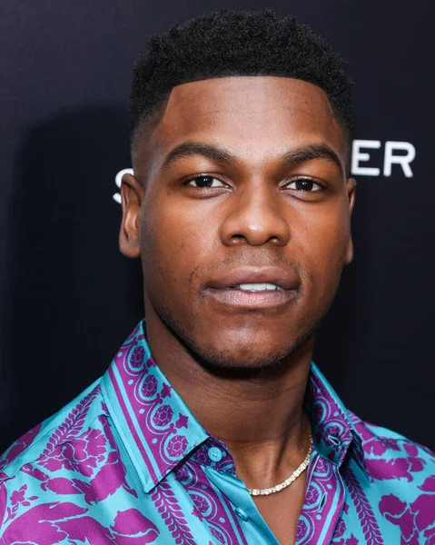 British actor John Boyega arrives at the Los Angeles Special Screening Of Bleecker Street Media's 'Breaking' held at The London Hotel West Hollywood at Beverly Hills on August 24, 2022 in West Hollywood, Los Angeles, California, United States. 
