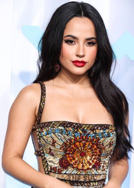 Becky G arrives at the 2022 MTV Video Music Awards held at the Prudential Center on August 28, 2022 in Newark, New Jersey, United States.