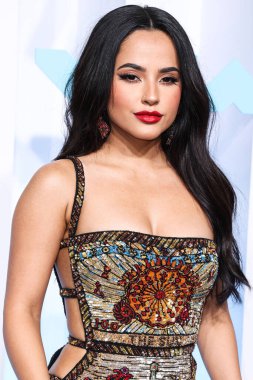 Becky G arrives at the 2022 MTV Video Music Awards held at the Prudential Center on August 28, 2022 in Newark, New Jersey, United States.