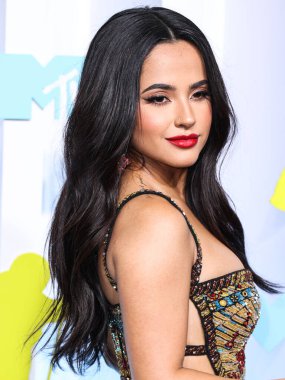 Becky G arrives at the 2022 MTV Video Music Awards held at the Prudential Center on August 28, 2022 in Newark, New Jersey, United States.