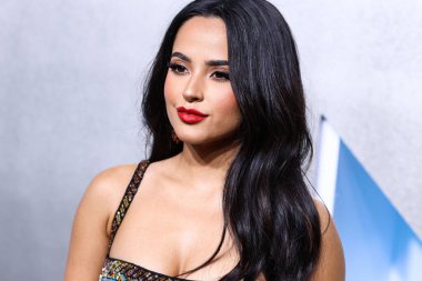 Becky G arrives at the 2022 MTV Video Music Awards held at the Prudential Center on August 28, 2022 in Newark, New Jersey, United States.