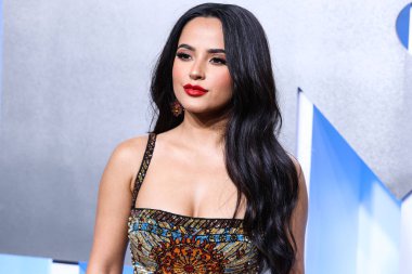 Becky G arrives at the 2022 MTV Video Music Awards held at the Prudential Center on August 28, 2022 in Newark, New Jersey, United States. 