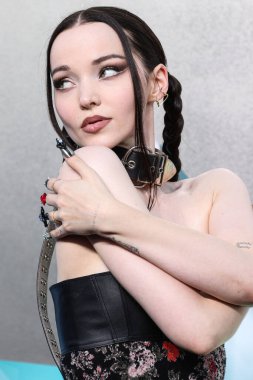 Dove Cameron arrives at the 2022 MTV Video Music Awards held at the Prudential Center on August 28, 2022 in Newark, New Jersey, United States.