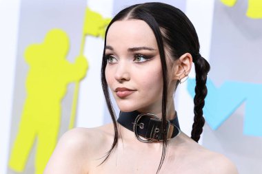 Dove Cameron arrives at the 2022 MTV Video Music Awards held at the Prudential Center on August 28, 2022 in Newark, New Jersey, United States.