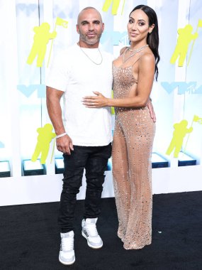 Joe Gorga and Melissa Gorga arrive at the 2022 MTV Video Music Awards held at the Prudential Center on August 28, 2022 in Newark, New Jersey, United States. 