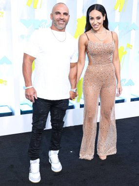 Joe Gorga and Melissa Gorga arrive at the 2022 MTV Video Music Awards held at the Prudential Center on August 28, 2022 in Newark, New Jersey, United States. 