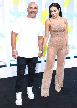 Joe Gorga and Melissa Gorga arrive at the 2022 MTV Video Music Awards held at the Prudential Center on August 28, 2022 in Newark, New Jersey, United States. 