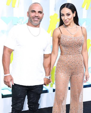 Joe Gorga and Melissa Gorga arrive at the 2022 MTV Video Music Awards held at the Prudential Center on August 28, 2022 in Newark, New Jersey, United States. 