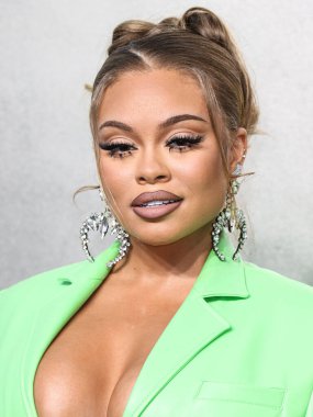 Latto arrives at the 2022 MTV Video Music Awards held at the Prudential Center on August 28, 2022 in Newark, New Jersey, United States.