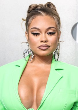 Latto arrives at the 2022 MTV Video Music Awards held at the Prudential Center on August 28, 2022 in Newark, New Jersey, United States.