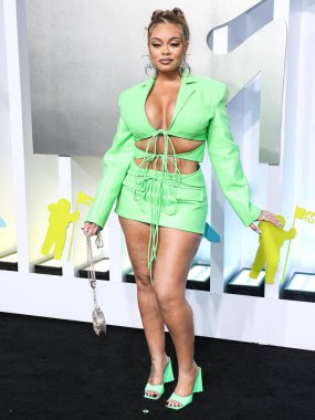 Latto arrives at the 2022 MTV Video Music Awards held at the Prudential Center on August 28, 2022 in Newark, New Jersey, United States.