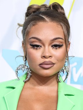 Latto arrives at the 2022 MTV Video Music Awards held at the Prudential Center on August 28, 2022 in Newark, New Jersey, United States.