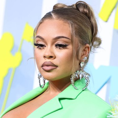 Latto arrives at the 2022 MTV Video Music Awards held at the Prudential Center on August 28, 2022 in Newark, New Jersey, United States.