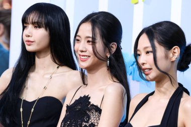 Lisa (Lalisa Manobal), Jisoo (Kim Ji-soo), Jennie (Jennie Kimm) of BLACKPINK arrive at the 2022 MTV Video Music Awards held at the Prudential Center on August 28, 2022 in Newark, New Jersey, United States. 